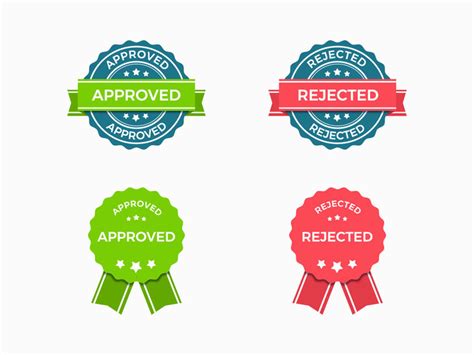 Approved And Rejected Stamps Graphberry