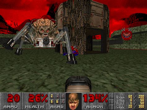 Doom on MSDOS - Doomguy versus the Spider Mastermind [1000x750 ...