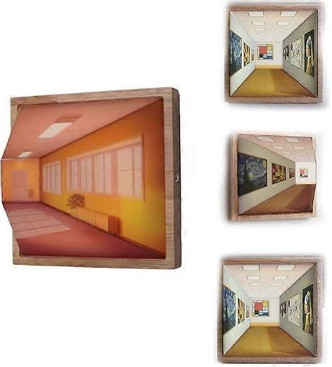 D Naked Eye Visual Night Light Three Dimensional Visual Effect LED Lights Wall Mounted Design