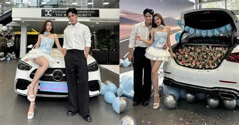 Hot girl Tây Bắc tặng Mercedes C 300 giá hơn 2 tỷ cho bạn trai diễn viên CĐM vào chúc mừng