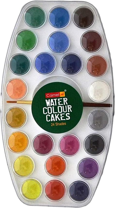 Camlin Kokuyo Student 24 Shade Water Color Paint Cake Set Amazonae