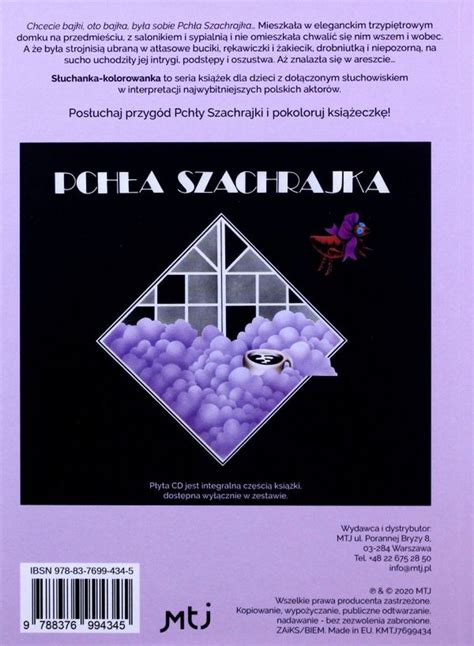 Słuchanka kolorowanka Pchła Szachrajka digibook CD Fu Muziek bol