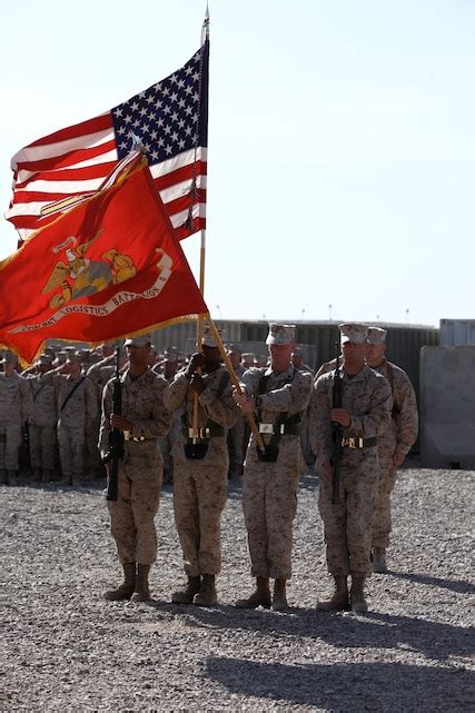 Combat Logistics Battalion Cases Colors In Afghanistan Heads Home To