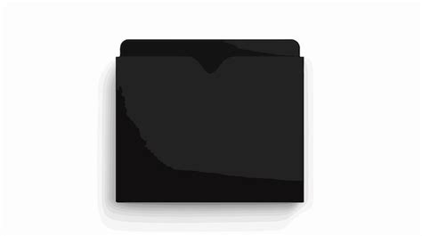 Vector Black Folder Icon Flat Design Premium AI Generated Vector