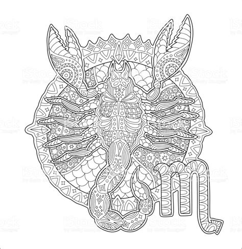 Scorpio Coloring Pages Coloringbay