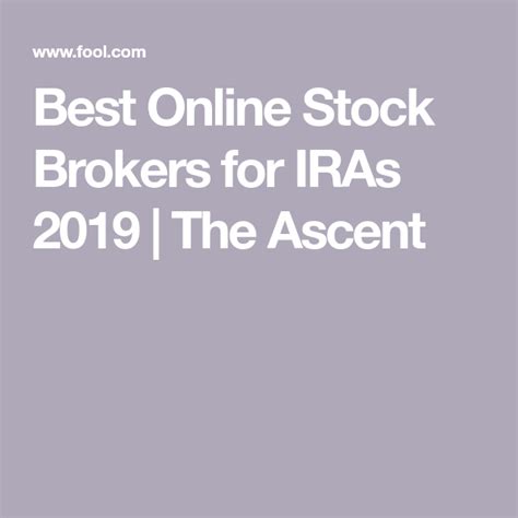 Best IRA Accounts for October 2022 | The Ascent by Motley Fool | Best ira accounts, Ira, Stock ...