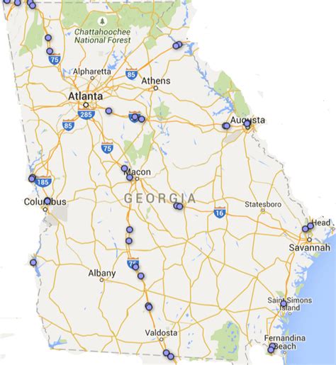 Roadside GA Rest Stops | Maps | Facility | Georgia Rest Areas