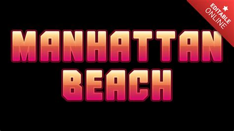 Manhattan Beach Text Effect Generator Textstudio