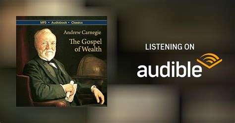 The Gospel Of Wealth By Andrew Carnegie Audiobook Audible Ca