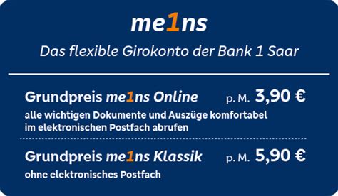 Girokonto Vergleich Bank 1 Saar Ihre Volksbank Im Saarland