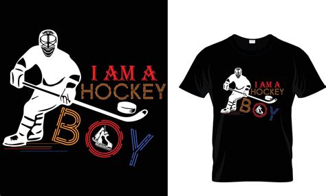 Gr Fico Vectorial De Dise O De Camisetas De Hockey Sobre Hielo Soy Un