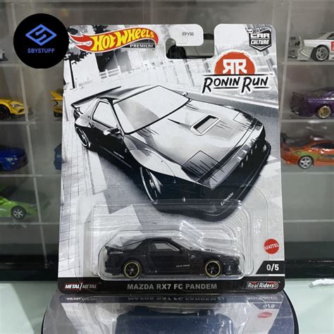 Jual Hot Wheels Premium Mazda RX7 Ronin Run Chase Black Car Kota Surabaya SbyStuff Tokopedia