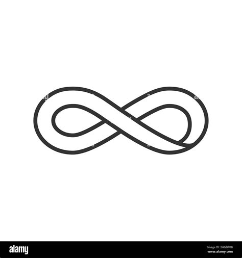 S Mbolo De Infinito Icono De Bucle Sin Fin Imagen De Stock Vectorial