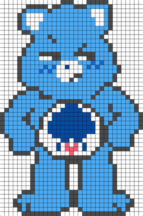 Grumpy Bear Perler Bead Pattern Bead Sprites Characters Fuse Bead