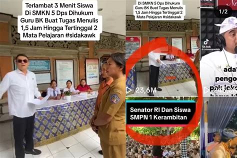 Telat 3 Menit Siswa Dihukum 1 5 Jam Di SMKN 5 Denpasar Bali Arya