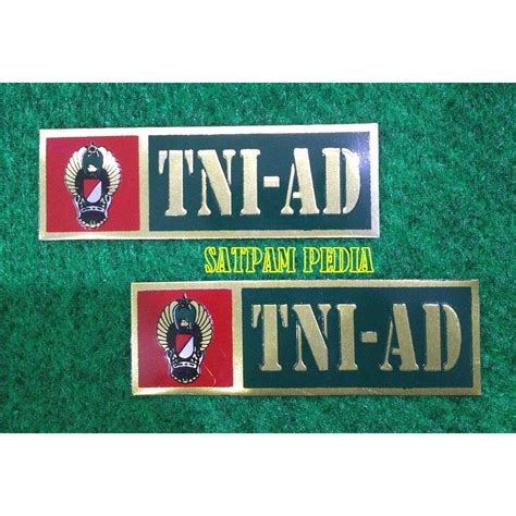 Jual Stiker Plat Embos Tni Ad Kuningan Stiker Embos Tni Ad Shopee