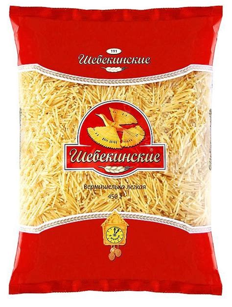 Макароны Шебекинские №111 вермишелька, 450 г - купить с доставкой по ...