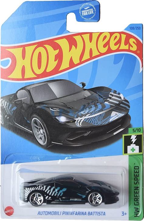 Amazon Hot Wheels Automobili Pininfarina Battista HW Green Speed 5 10 Black 108 250