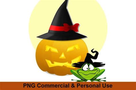 Witch Jack O Lantern With Frog Halloween Graphic By Daily Sprinkles