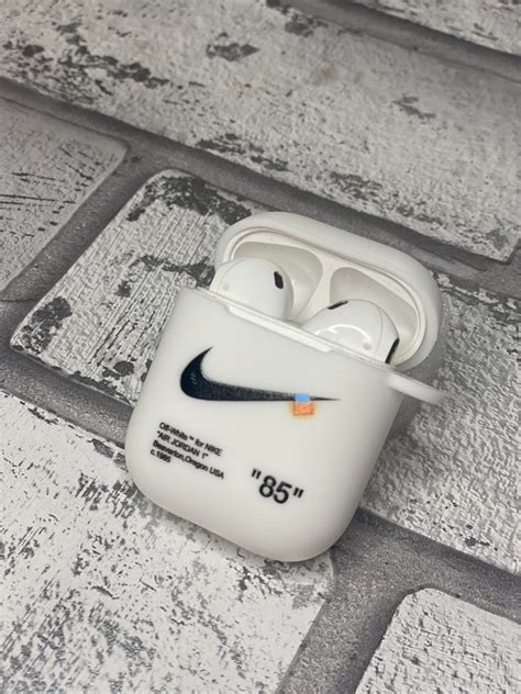 Nike X Off White Jordan Airpod Gen 1 And 2case Silicone Etsy