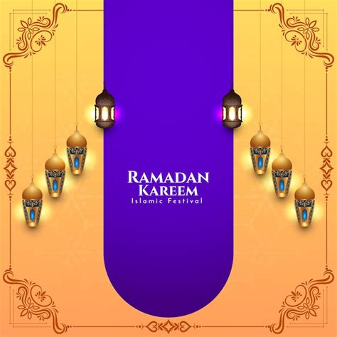 Premium Vector Beautiful Ramadan Kareem Islamic Traditional Festival