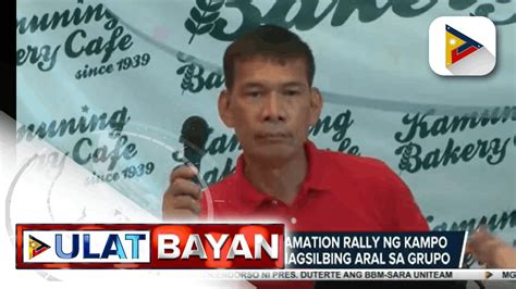 Aberya Bago Ang Proclamation Rally Ng Kampo Ni Ka Leody De Guzman