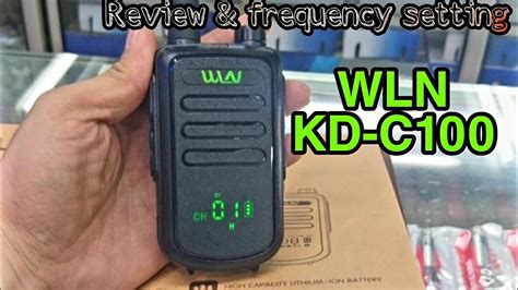 Review Cara Setting Frekuensi Radio WLN KD C100 YouTube