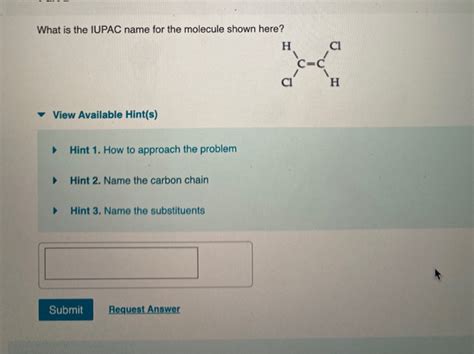 Give The Iupac Name For This Molecule Chegg