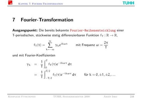 Fourier Transformation