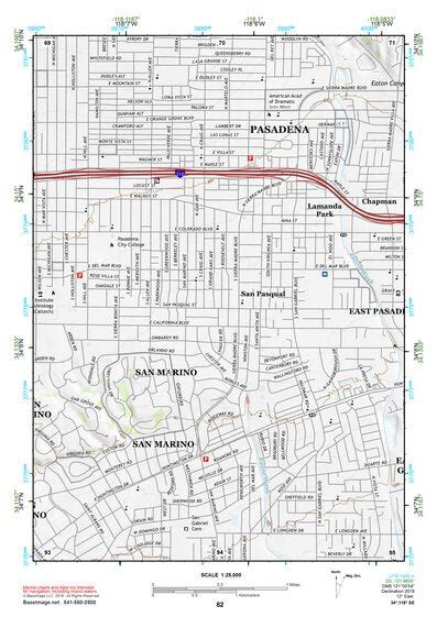 34118se Los Angeles Topo Bundle Map By Baseimage Publishing Avenza