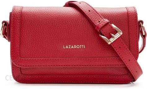 Lazarotti Bologna Leather Torba na ramię Skórzany 21 cm red Ceny i