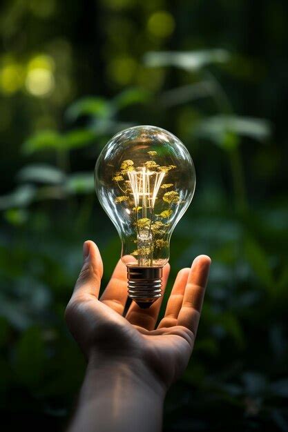 Premium Ai Image Hand Holds A Light Bulb Hd K Wallpaper Stock