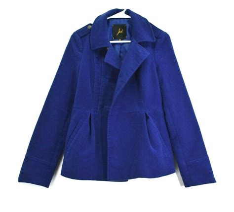 Jack Women Medium Double Breasted Winter Fitted Flare Coat Jacket