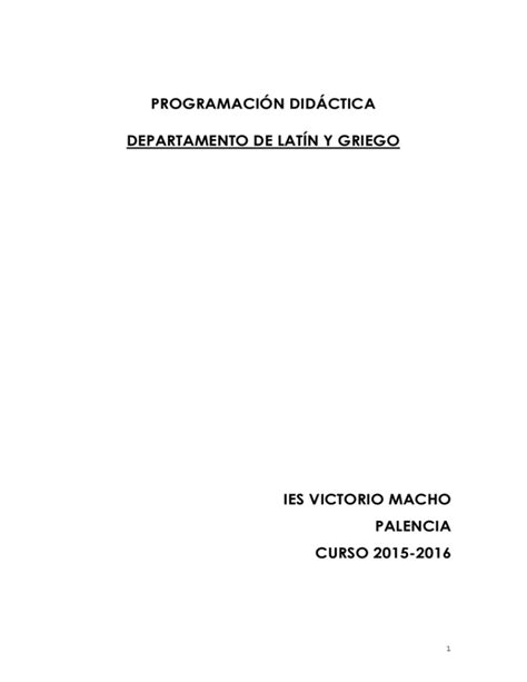 programación didáctica departamento de latín y griego ies victorio