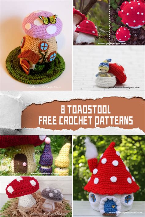 8 Toadstool FREE Crochet Patterns IGOODideas