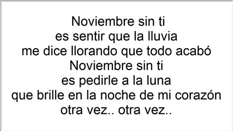 Noviembre Sin Ti Reik Letra Hd Youtube