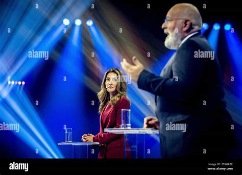 ROTTERDAM Dilan Yesilgoz VVD Y Frans Timmermans GroenLinks PvdA