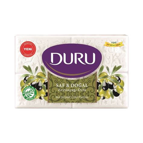 Duru Saf Doğal Zeytinyağlı 4 Adet Beyaz Kalıp Sabun 600GR Fiyatı