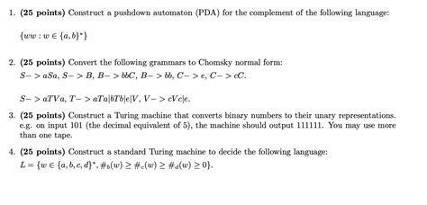 Solved Points Construct A Pushdown Automaton Pda Chegg