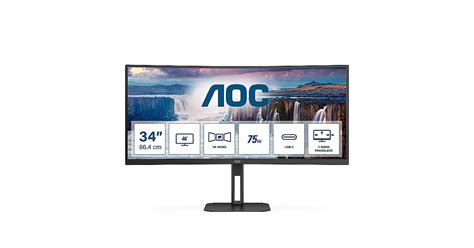 AOC CU34V5C/BK, 34" (CU34V5C/BK)