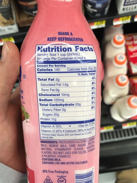 Kefir Nutrition Facts Carbs Besto Blog