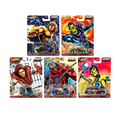 Hot Wheels Premium Masters Of The Universe Sett Med 5 Biler KanonCon