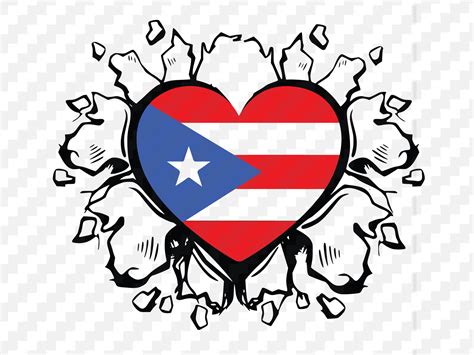 Printable Puerto Rico Flag