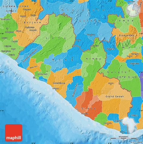 Political Map of Liberia