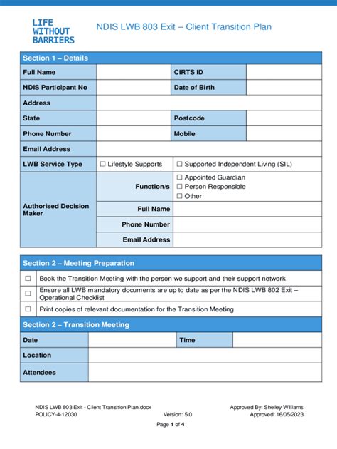 Fillable Online Supported Independent Living Roster Of Care Submissions