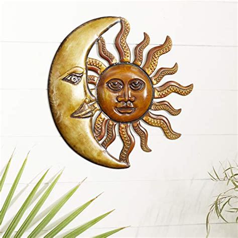 Benzara Metal Sun Moon Wall