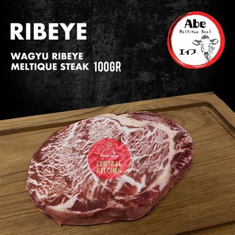 Jual Daging Sapi Wagyu Ribeye Cuberoll Meltik Meltique Beef Steak 100gr