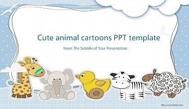 Cute cartoon style teaching design PPT template-Best PowerPoint ...