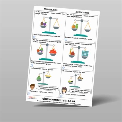 Measure Mass Homework Resource Classroom Secrets