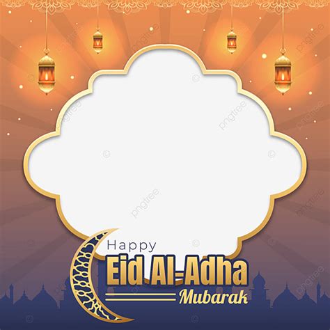 Eid Al Adha Vector Hd Images Twibbon Greetings For Eid Al Adha Mubarak